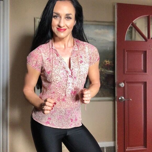 Banana Republic Tops - Banana Republic semi sheer floral top